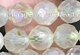 CPR376 15.5 inches 6mm faceted nuggets prehnite gemstone beads