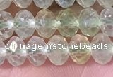 CPR380 15.5 inches 4*6mm faceted rondelle prehnite gemstone beads