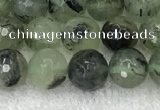 CPR405 15.5 inches 6mm faceted round prehnite beads wholesale