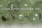 CPR411 15.5 inches 8mm faceted round prehnite gemstone beads