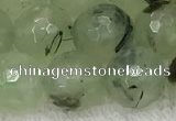 CPR412 15.5 inches 10mm faceted round prehnite gemstone beads