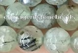 CPR421 15.5 inches 8mm faceted round prehnite beads wholesale