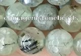 CPR421 15.5 inches 8mm faceted round prehnite beads wholesale