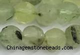 CPR436 15 inches 8mm faceted round prehnite beads