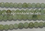 CPR51 15.5 inches 6mm faceted round natural prehnite beads