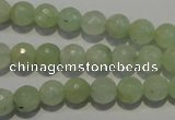 CPR52 15.5 inches 8mm faceted round natural prehnite beads