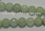 CPR53 15.5 inches 10mm faceted round natural prehnite beads