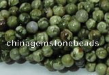 CPS04 15.5 inches 6mm round green peacock stone beads wholesale