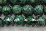 CPT207 15.5 inches 12mm round green picture jasper beads