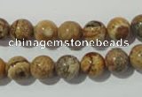 CPT452 15.5 inches 8mm round picture jasper beads wholesale