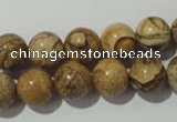 CPT454 15.5 inches 12mm round picture jasper beads wholesale