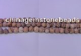 CPT521 15.5 inches 6mm round matte picture jasper beads