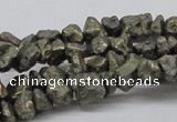 CPY02 16 inches 10mm nugget pyrite gemstone chip beads wholesale