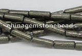 CPY10 16 inches 5*13mm column pyrite gemstone beads wholesale