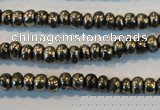 CPY100 15.5 inches 3*4mm rondelle pyrite gemstone beads wholesale