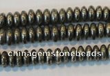 CPY101 15.5 inches 3*6mm rondelle pyrite gemstone beads wholesale