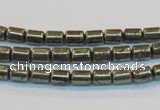 CPY120 15.5 inches 4*6mm tube pyrite gemstone beads wholesale