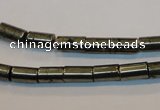 CPY127 15.5 inches 5*8mm tube pyrite gemstone beads wholesale