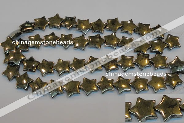 CPY158 15.5 inches 20mm star pyrite gemstone beads wholesale