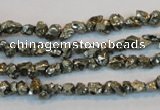 CPY168 15.5 inches 4*5mm nuggets pyrite gemstone beads wholesale