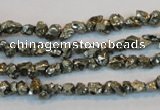 CPY168 15.5 inches 4*5mm nuggets pyrite gemstone beads wholesale