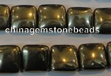 CPY318 15.5 inches 14*14mm square pyrite gemstone beads wholesale