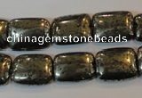 CPY322 15.5 inches 12*16mm rectangle pyrite gemstone beads wholesale