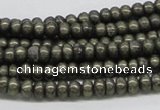 CPY37 16 inches 4*8mm rondelle pyrite gemstone beads wholesale