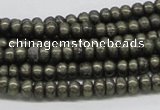 CPY38 16 inches 5*10mm rondelle pyrite gemstone beads wholesale