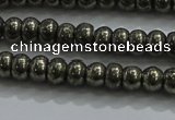 CPY421 15.5 inches 2.5*4mm rondelle pyrite gemstone beads