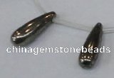 CPY552 Top drilled 8*25mm teardrop pyrite gemstone beads