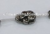 CPY562 15.5 inches 13*18mm skull pyrite gemstone beads