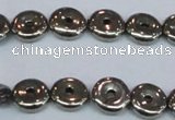 CPY574 15.5 inches 10mm donut pyrite gemstone beads wholesale