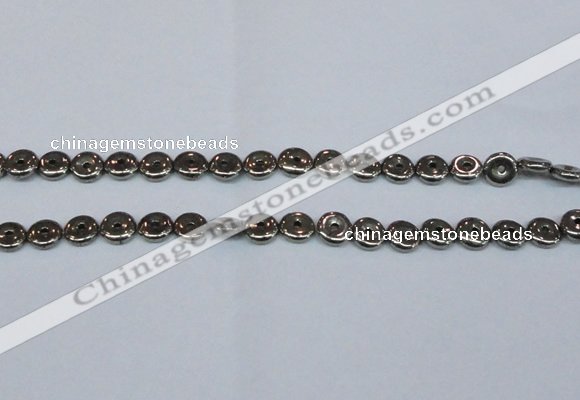 CPY574 15.5 inches 10mm donut pyrite gemstone beads wholesale