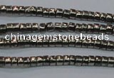 CPY606 15.5 inches 2*3mm heishi pyrite gemstone beads