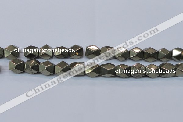 CPY611 15.5 inches 13*16mm nuggets pyrite gemstone beads