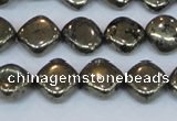 CPY648 15.5 inches 10*10mm diamond pyrite gemstone beads wholesale