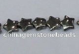 CPY657 15.5 inches 10*10mm star pyrite gemstone beads