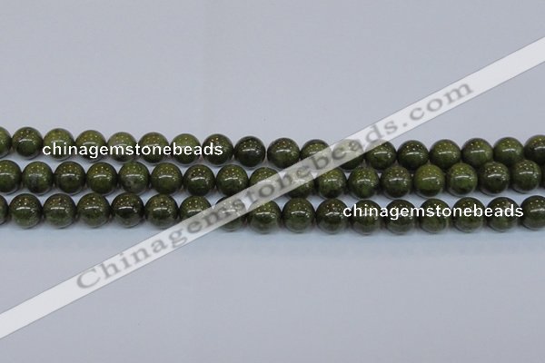 CPY754 15.5 inches 12mm round pyrite gemstone beads wholesale