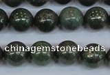 CPY764 15.5 inches 12mm round pyrite gemstone beads wholesale