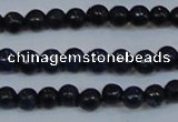 CPY770 15.5 inches 4mm round pyrite gemstone beads wholesale