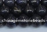 CPY775 15.5 inches 14mm round pyrite gemstone beads wholesale