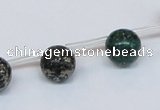 CPY783 Top drilled 10mm round pyrite gemstone beads wholesale