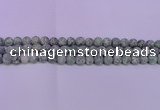 CQJ251 15.5 inches 6mm round matte Qinghai jade beads