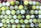 CQJ302 15 inches 8mm round Qinghua jade beads wholesale