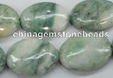 CQJ56 15.5 inches 18*25mm oval Qinghai jade beads wholesale