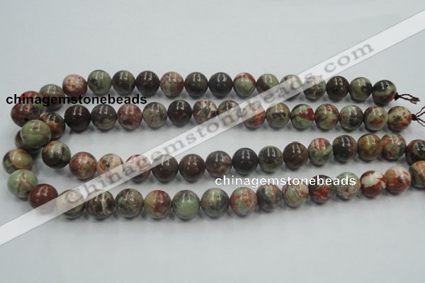 CRA03 15.5 inches 12mm round natural rainforest agate gemstone beads