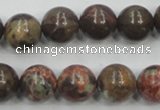 CRA04 15.5 inches 14mm round natural rainforest agate gemstone beads