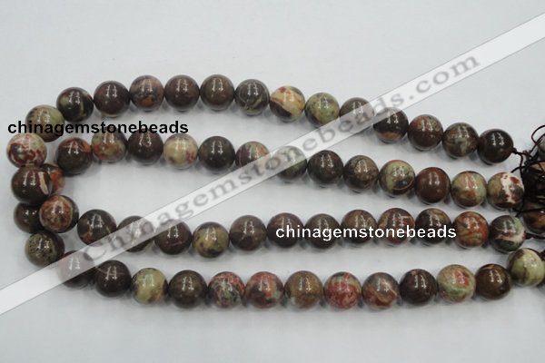 CRA04 15.5 inches 14mm round natural rainforest agate gemstone beads