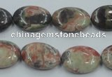 CRA15 15.5 inches 13*18mm oval natural rainforest agate beads